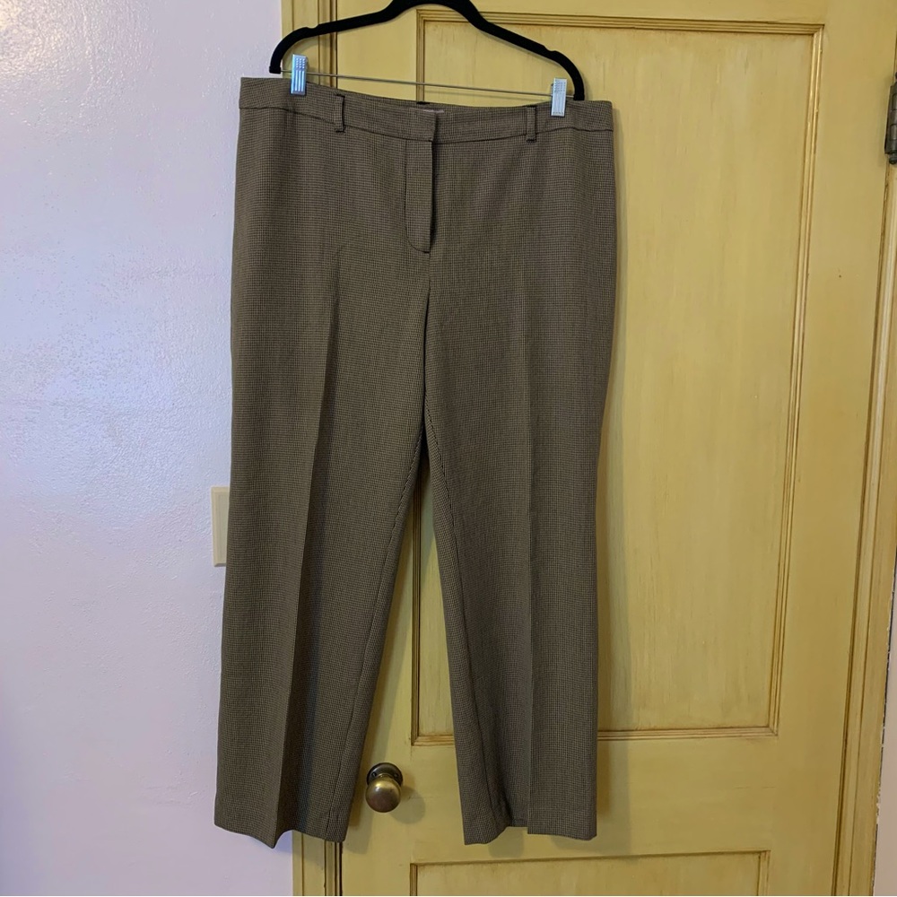 Chico’s Micro Houndstooth Trousers machine washable size 3